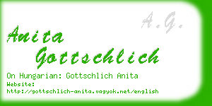 anita gottschlich business card